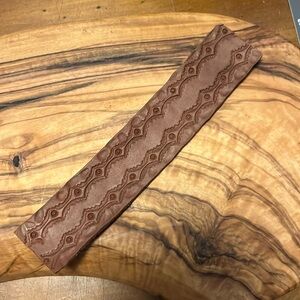 Leather bookmark